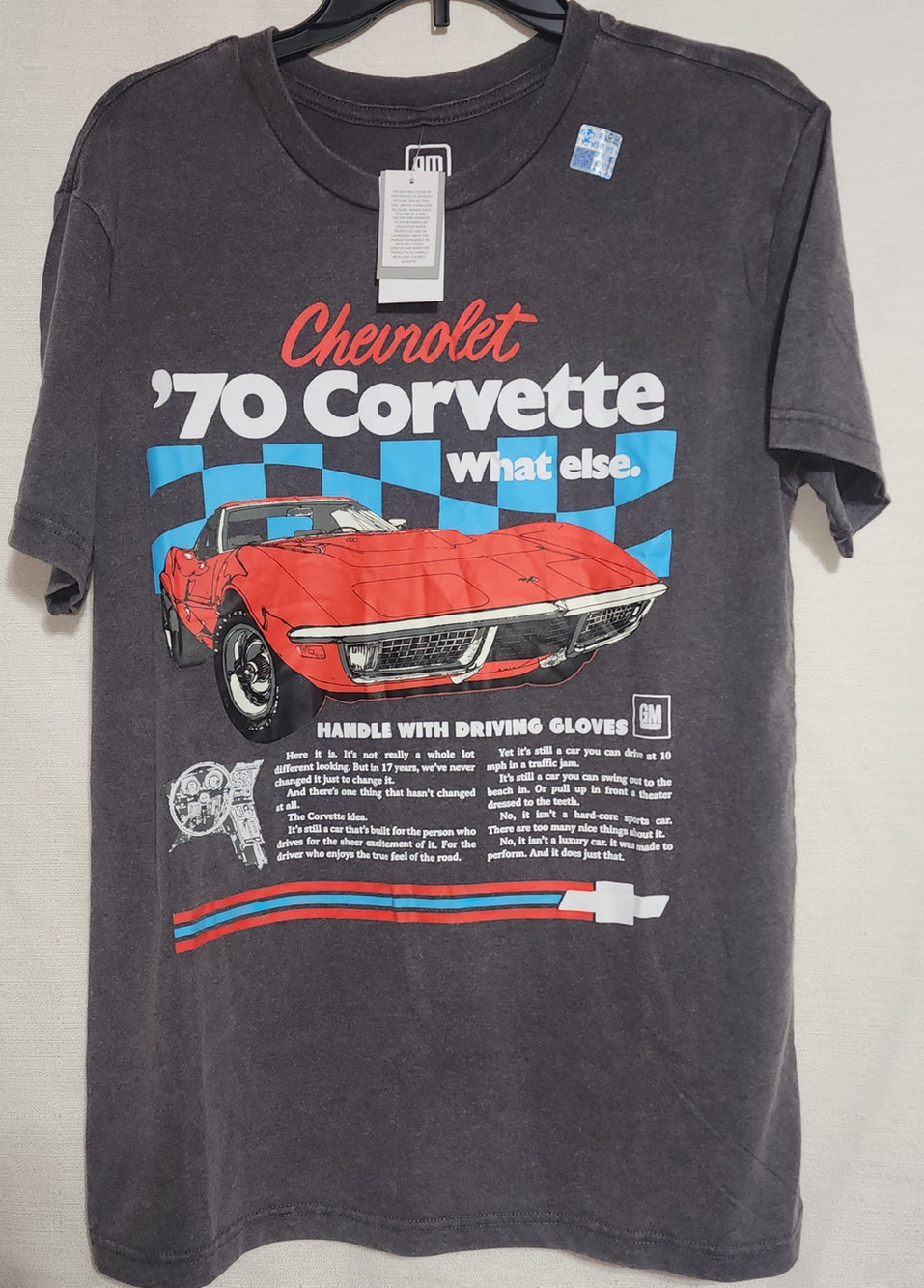 Chevrolet 70 corvette size medium men's shirt